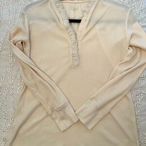 Polo by Ralph Lauren Cream Long Sleeve Tee